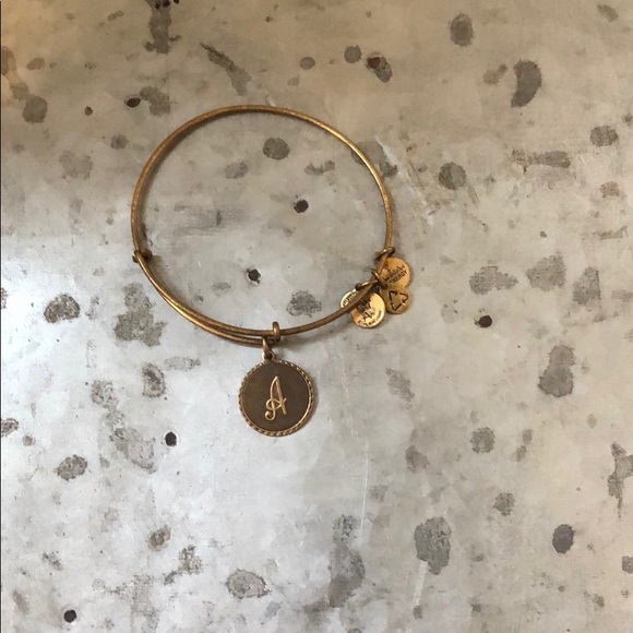 Gold Bangle Feather set Alex and Ani Bracelets - Picture 2 of 2